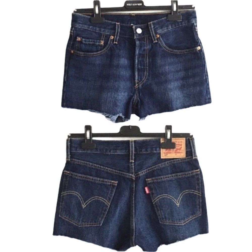 LEVI’s 501 High Waisted Denim Shorts Blue 26